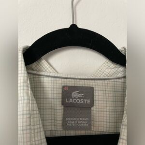 Lacoste men’s dress shirt size 44 designed in france made in Tunisha